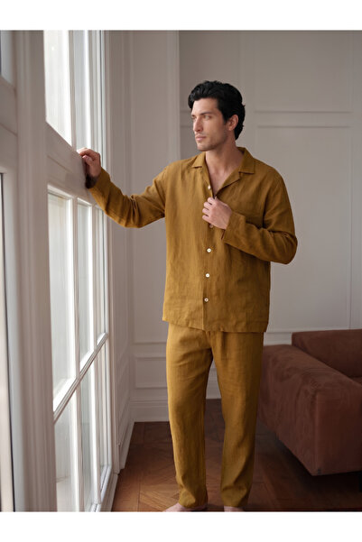 JOJOMIA Lona Erkek Pijama Set Gold