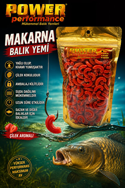 sr sazanrig Sazan / Yayın Avı Kokulu Makarna Balık Yemi (75~85gr)
