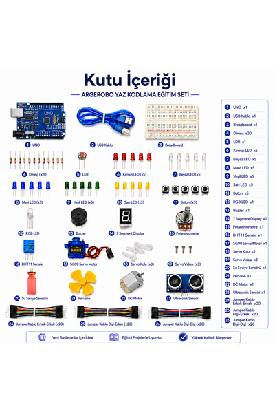 ARGEROBO ROBOTİK KODLAMA YAZ EĞİTİM SETİ