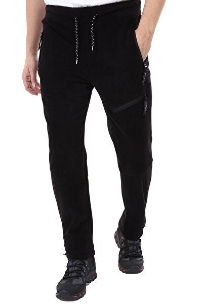 GHASSY CO Men's Black Tactical Outdoor Fleece Trousers with Pockets