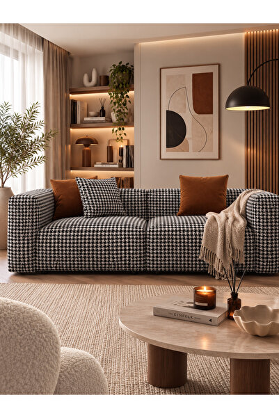 ERİZA Relax Soft 2 Modül (kazayağı) Siyah-beyaz