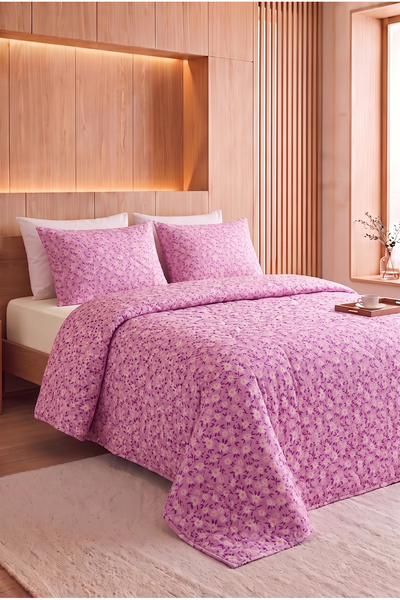 YALITEKS HOME Papatya Desenli Kapitone Çift Kişilik Pike Seti | 1 Adet Pike 2...