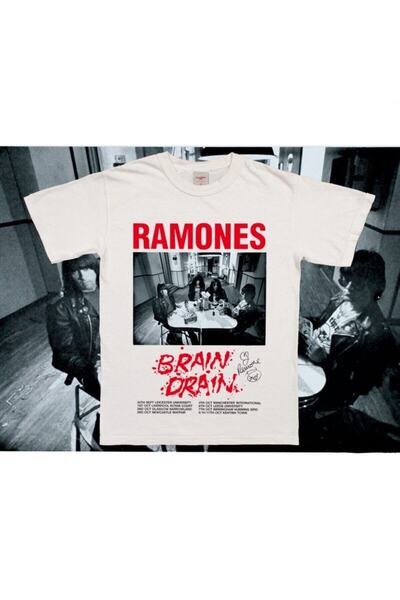 TIMESWASTINGIRL Tricou unisex Vintage Ramones