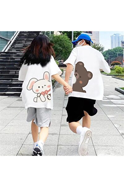 Tarzsokak 2 Adet Tir Harajuku Style Çift Sevgili Kombinleri Couple Clothing Y...