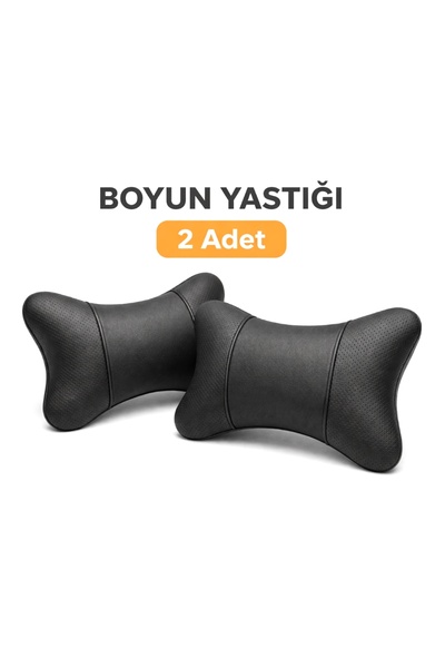 Oto Araç Boyun Yastığı Araba Ortopedik Yastık 2 Adet Ekstra Yumuşak
