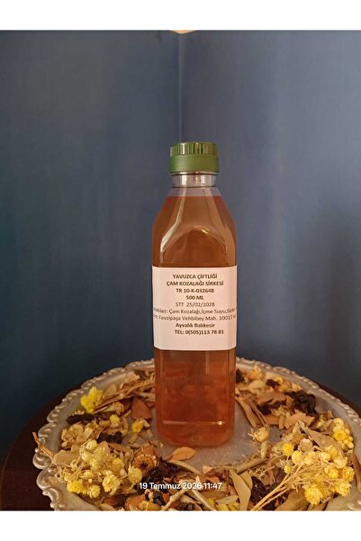 Yavuz El Yapımı Doğal Fermente Filtre Edilmemiş Çam Kozalağı Sirkesi 500 ml