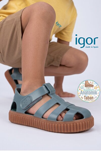 IGOR Baby & Kids Velcro Sandals S10291 Nico Caramelo