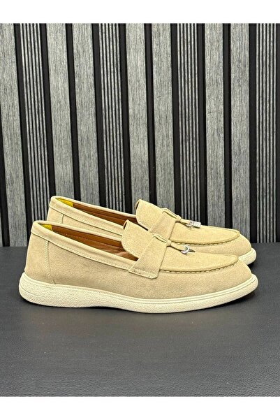 Greyybull Shoes pantofi bărbătești cu cataramă din piele de căprioară bej