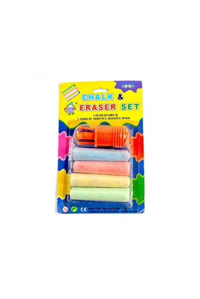OEM Cretă colorată cu suport, pentru asfalt, set 4 buc. + suport