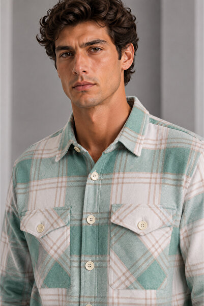BALİNS Men's Plaid Shirt