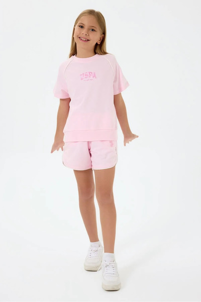 U.S. Polo Assn. 4-15 godina Licencirani Us Polo Assn Kostim za devojčice - Roze