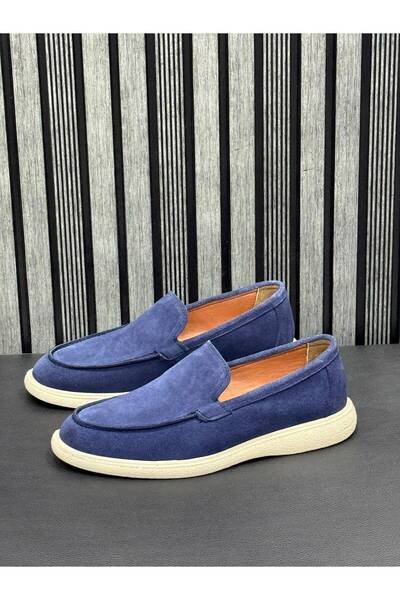 Greyybull Shoes Тъмносини мъжки обувки от велурена кожа