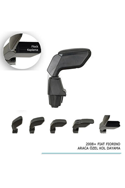 WOLLCAR Fiat Fiorino Uyumlu Araca Özel Kol Dayama Siyah 2008+