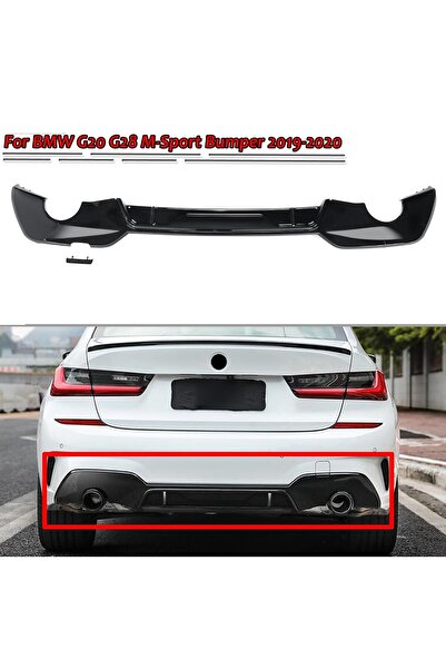 autogp Bmw G20 arka tampon difüzörü m-performance çift çıkış 2020+