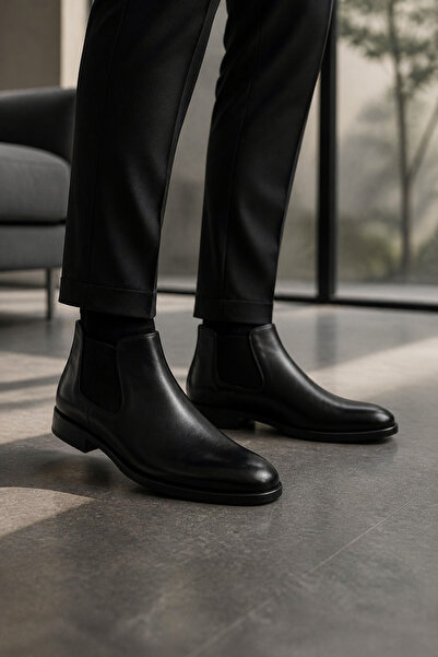 PATRICK CASSA Men's Genuine Leather Winter Boots |   Cowhide Inside and Out, ...