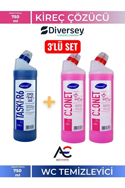 Diversey Taski Clonet Extra Kireç Ve Banyo Temizleyici  Taski R6 Wc Tuvalet T...