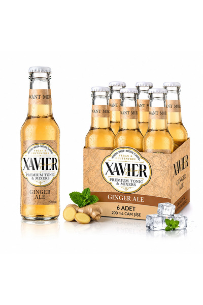 XAVİER Premium Tonic & Mixers Ginger Ale 200 ML X 6