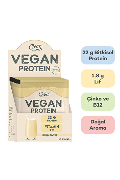Clean Powders Vegan Protein 30 Gr 10 Saşe - VANİLYA