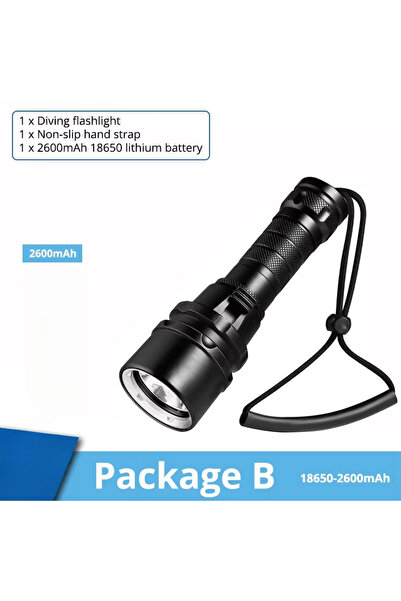 Choice Fixed focus L2-LED-Brighter 8773 PackageB-2600mA Super Bright Diving F...