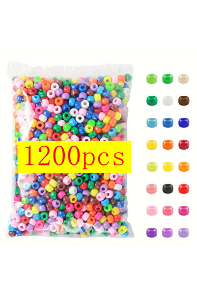 choice2 6mm 1200pcs 600/1200/1800pcs Mixed Color Pony Beads 6x9mm Set for DIY...