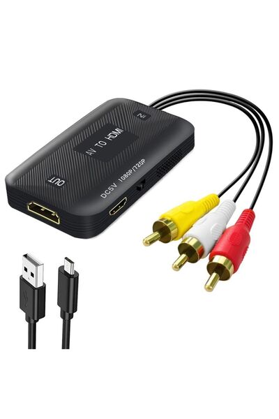 Choice محول فيديو كابل RCA، محول 1080P، كابل RCA إلى HDMI، كابل وصلة HD، كابل...