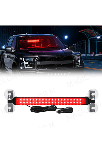 Choice3 Red 40 LED Strobe Light Front Flash Warning Lamp Auto Windshield Bar ...