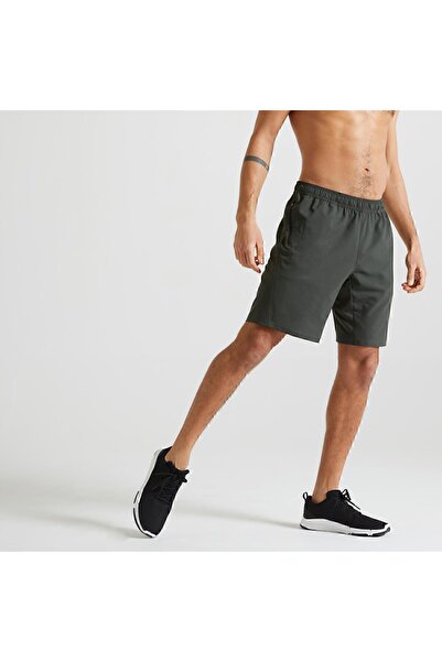 Decathlon Domyos Erkek Koyu Yeşil Spor Şortu 120 - Fitness Kardiyo
