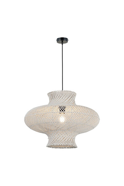 LUCEA Rene 50 Lk Beyaz Patine Bambu Tekli