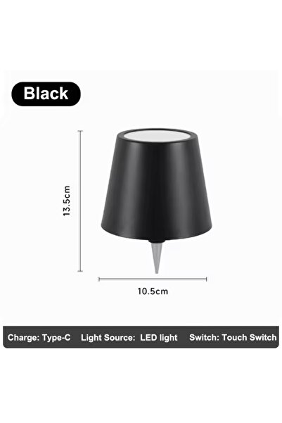 Choice 3colors B Style-Black GGbingo LED Bottle Lamp USB Rechargeable Mood De...