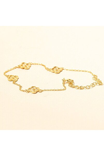 Eva Pırlanta Yonca Bileklik 718525 Gold