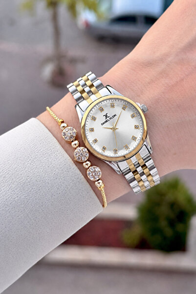 Daniel Klein Gold Gray Color Same as in the Image 28 mm Women's Wristwatch