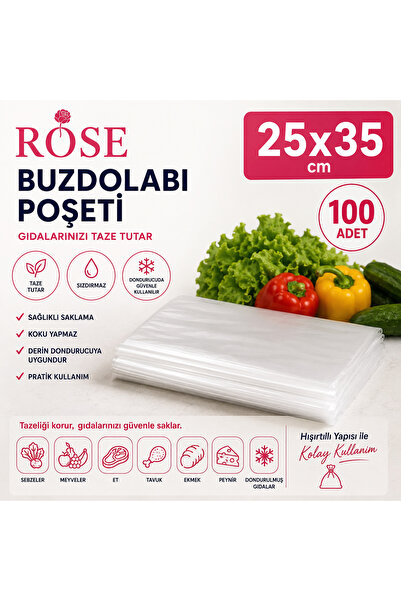 Gül Mutfak poşeti 25x35 100adet X 4parça