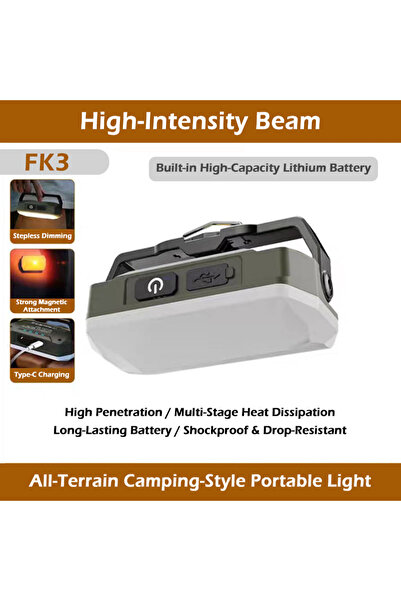 Choice Green Portable Outdoor Camping Lantern Super Long 4000mAh Battery Rech...