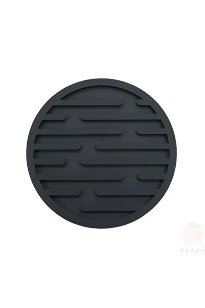 Choice Black 10cm Silicone Coasters Round Heat Resistant Tea Cup Mat Table Ma...