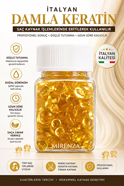 mirenza cosmetic 50 Grams Silicone Micro Source Italian Keratin Drop Beads Ha...