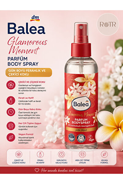 BALEA Glamorous Moment Parfümlü Body Spray Vücut Spreyi 200 ml