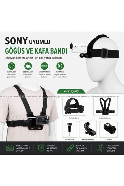 outfire Sony Uyumlu Gögüs Ve Kafa bandı