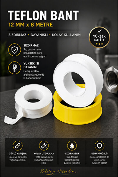 By mag Teflon Bant 12 MM  8 METRE