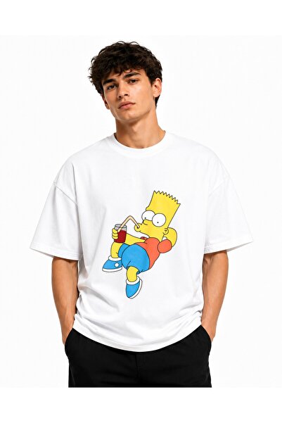 Inscriptie Tricou Unisex Bumbac Premium Casual " Bart drink juice "