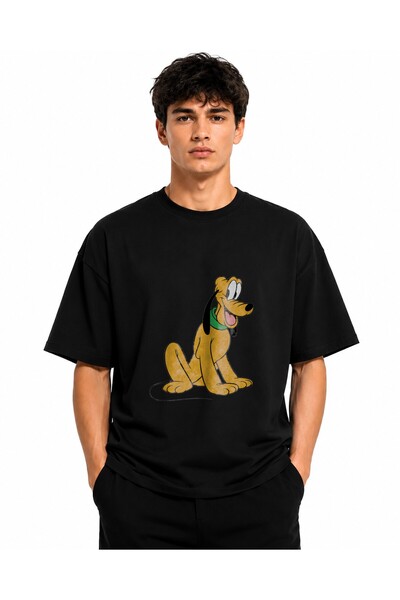 Inscriptie Unisex Premium Cotton Casual T-Shirt "Happy Pluto"