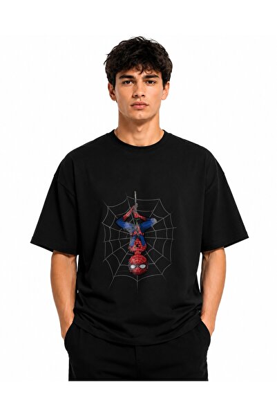 Inscriptie Tricou Unisex Bumbac Premium Casual " SpiderMan, in panza "