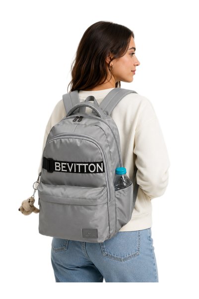 Bevitton Bvt-34200 Siva škola Torba si Otpornost na vodu Tkanina Unisex škola...