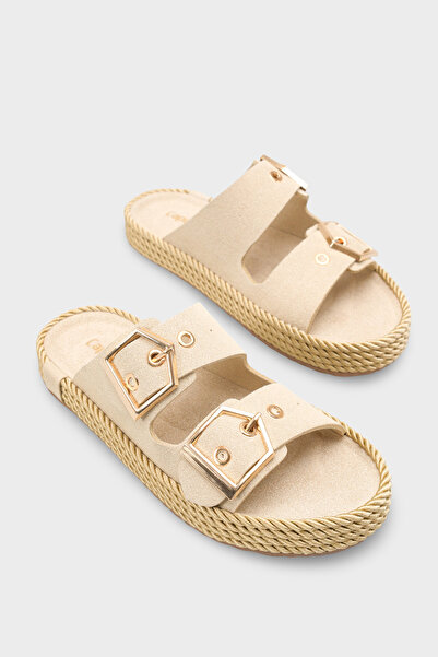 Capone Outfitters Keslie Metal Buckle Pack Comfort Women's Slipper