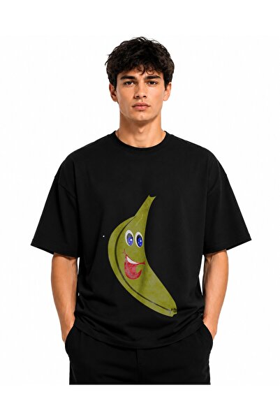 Inscriptie Tricou Unisex Bumbac Premium Casual " Banana bucuroasa "