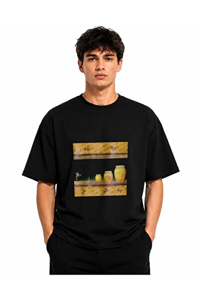 Inscriptie Unisex Premium Cotton Casual T-Shirt "Honey frame"
