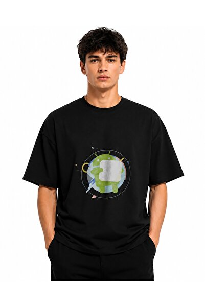 Inscriptie Unisex Premium Cotton Casual T-Shirt "Android Marshmallow Logo"