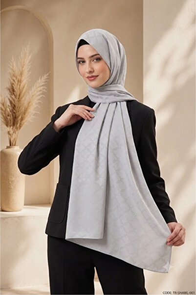 MİRSOY SCARF Lina Desen Kaymaz jakarlı Şal