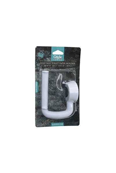 Go İthalat QLUX L-00107 حامل ورق التواليت من أفانتاج مع لاصق بلاستيكي أبيض - ...