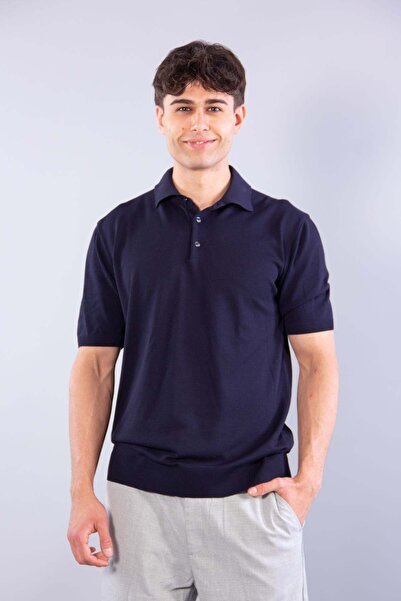 Mckanzie 10046 polo collar buttoned short sleeve t-shirt
