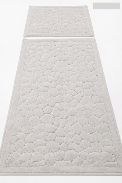 SN COTTONIA HOME Cotton Bath Set Pebble Stone Gray (60X100+60X50) Stone Gray